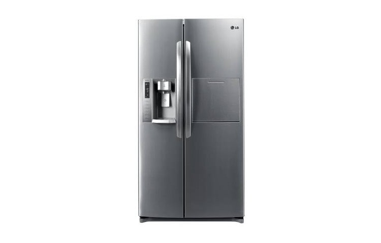 Front view of Metallic chic and excellent style for your kitchen GR-P297FLQ