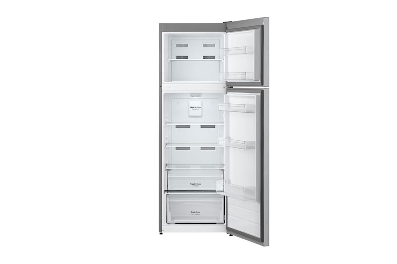 LG 309L LG Top Freezer, Multi Air Flow, Silver, GTF312SSBN