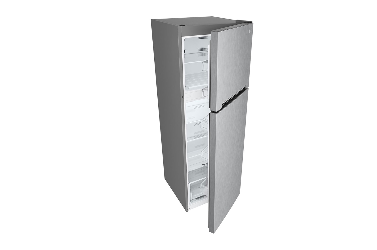 LG 309L LG Top Freezer, Multi Air Flow, Silver, GTF312SSBN