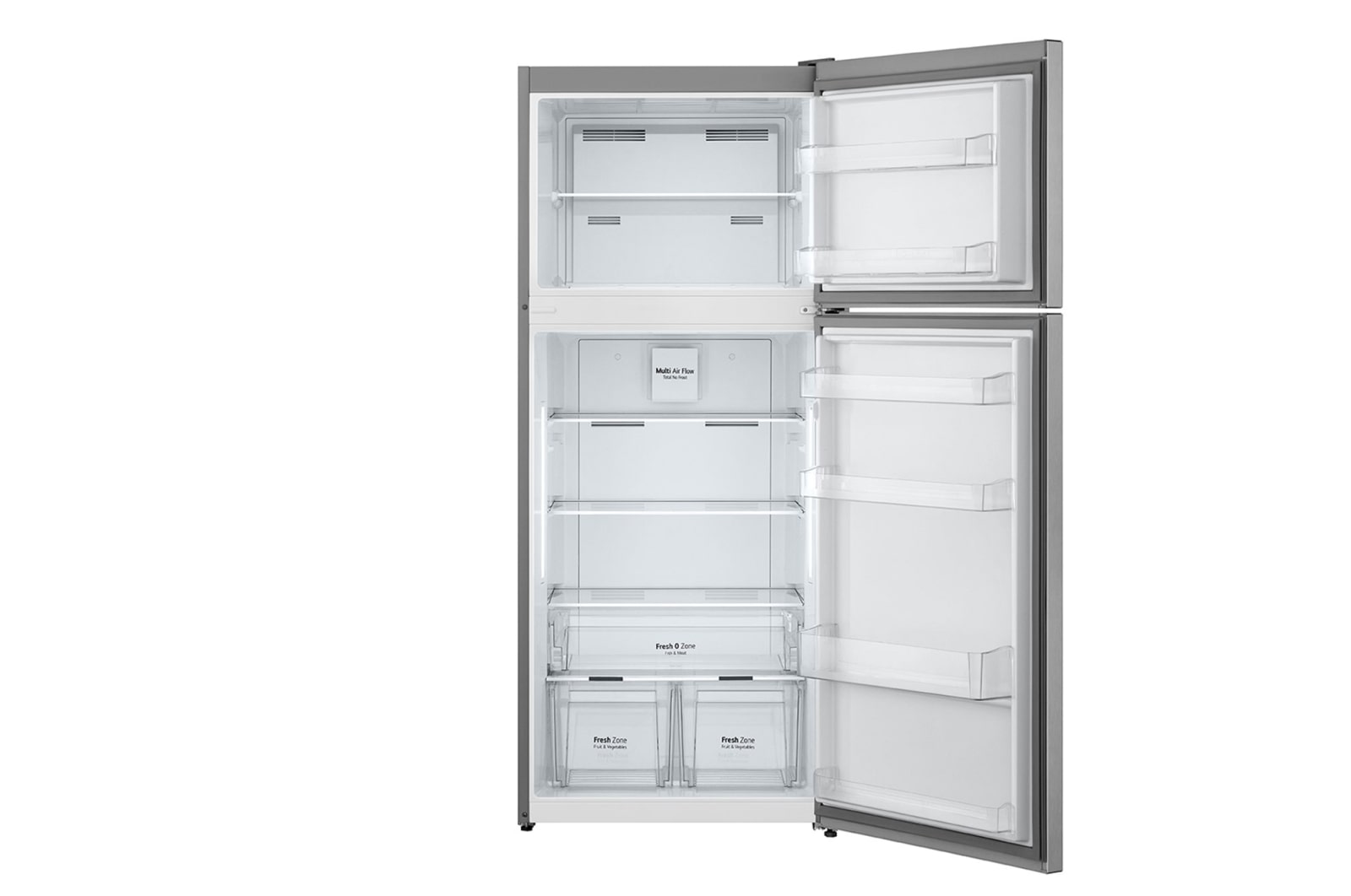 LG  401L LG Top Freezer, Multi Air Flow, Silver, GTF402SSAN