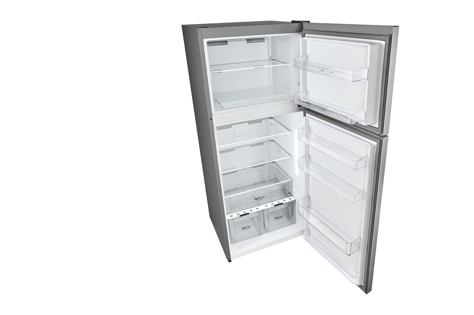 LG  401L LG Top Freezer, Multi Air Flow, Silver, GTF402SSAN