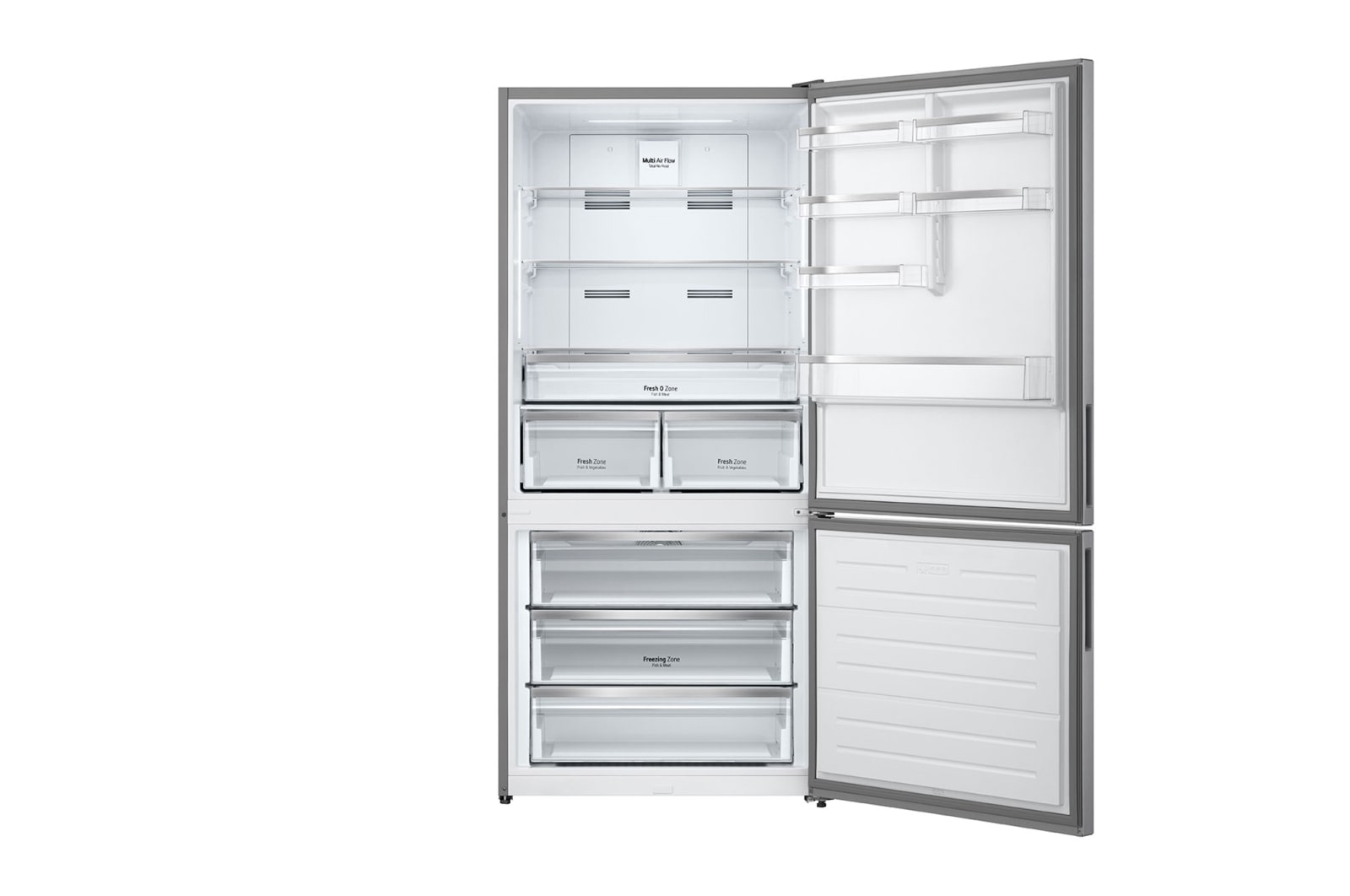 LG 588L LG Bottom Freezer, Multi Air Flow, GTF569PSAM