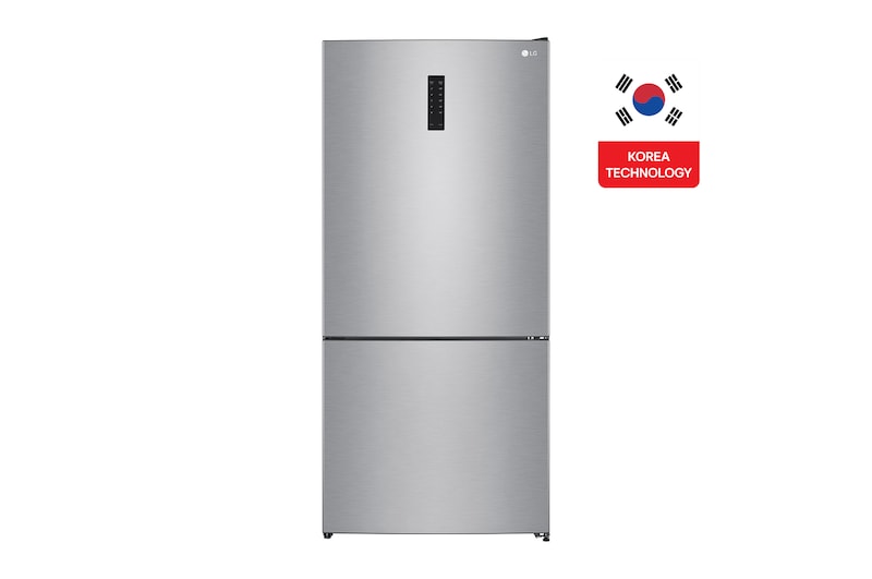 Front view of 588L Bottom Freezer Refrigerator Silver GTF569PVAM