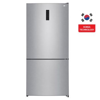 Front view of 588L Bottom Freezer Refrigerator Silver GTF569PVAM
