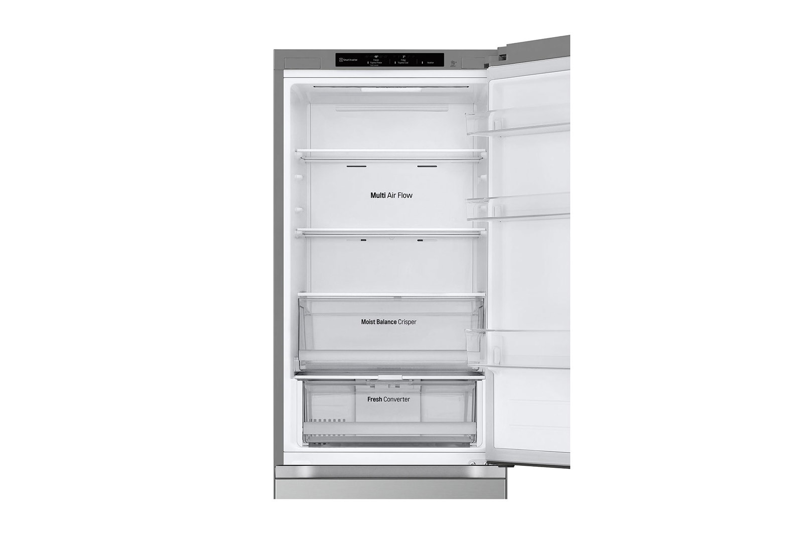 Top freezer open view