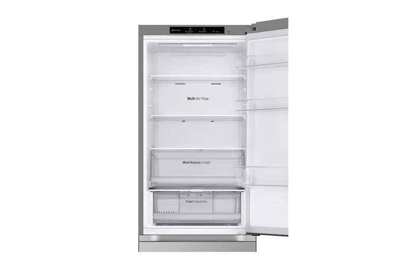 Top freezer open view