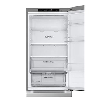 Top freezer open view