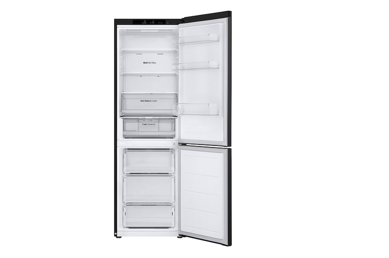Top freezer open view