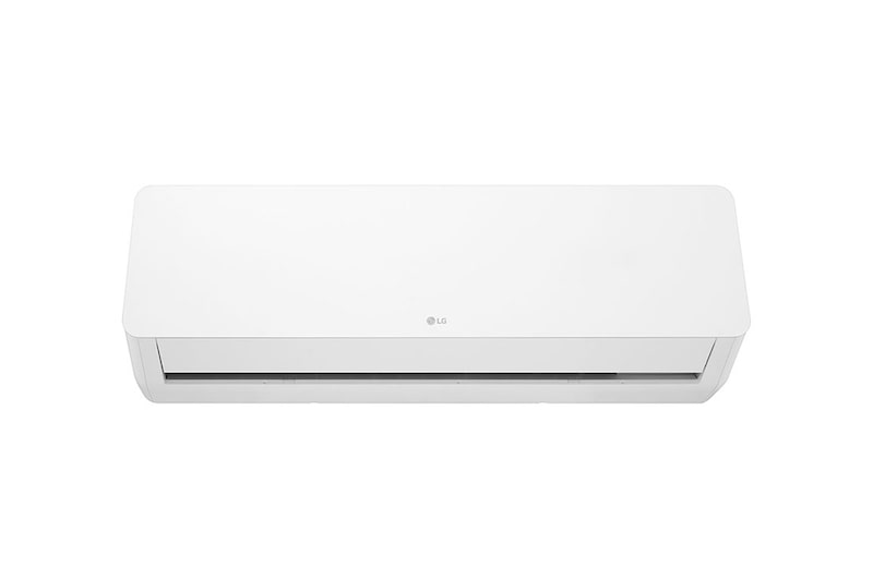 Front view of the LG HERO On/Off Air Conditioner 2.25 HP, Cooling Only, Fast Cooling, Blue Fin, Auto Swing, Auto Cleaning, Timer, Auto Restart, Sleep Mode S4-C18RZAAA