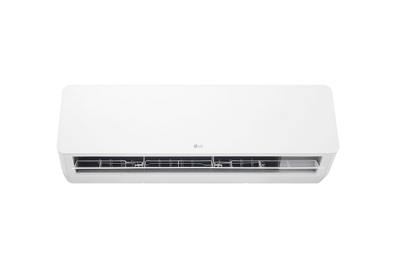 Front view of the LG HERO On/Off Air Conditioner 2.25 HP, Cooling Only, Fast Cooling, Blue Fin, Auto Swing, Auto Cleaning, Timer, Auto Restart, Sleep Mode S4-C18RZAAA