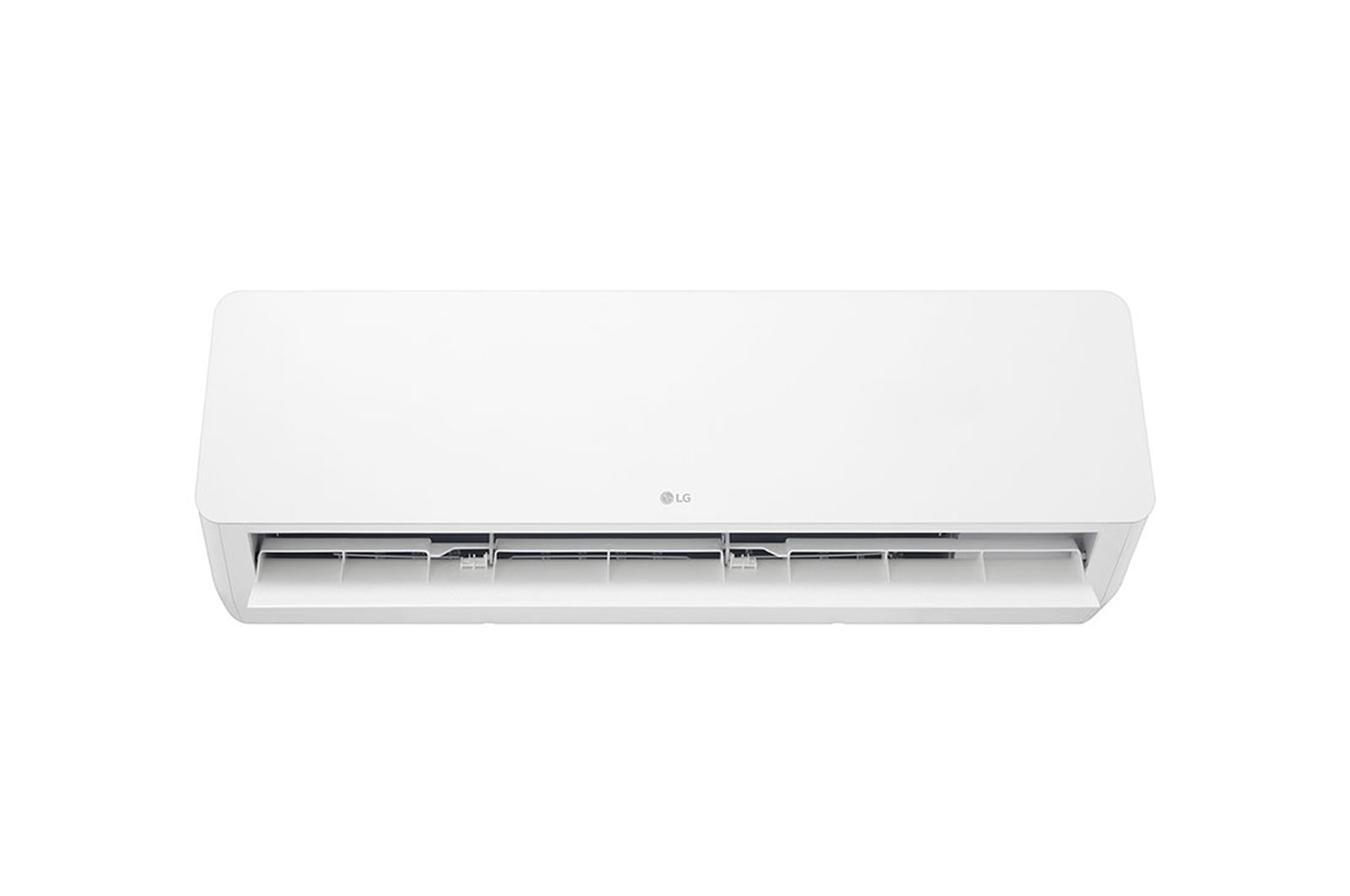 Front view of the LG HERO On/Off Air Conditioner 2.25 HP, Cooling Only, Fast Cooling, Blue Fin, Auto Swing, Auto Cleaning, Timer, Auto Restart, Sleep Mode S4-C18RZAAA
