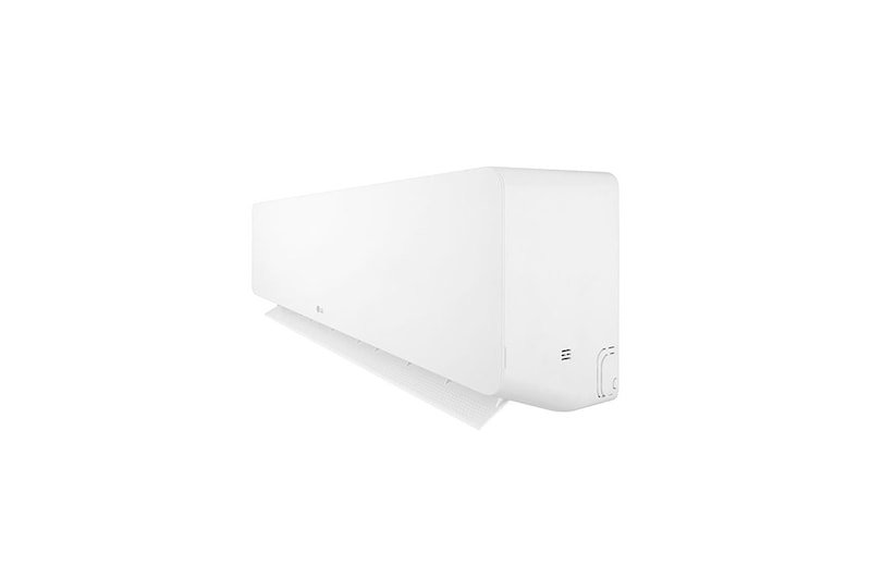 Front view of the LG HERO On/Off Air Conditioner 2.25 HP, Cooling Only, Fast Cooling, Blue Fin, Auto Swing, Auto Cleaning, Timer, Auto Restart, Sleep Mode S4-C18RZAAA