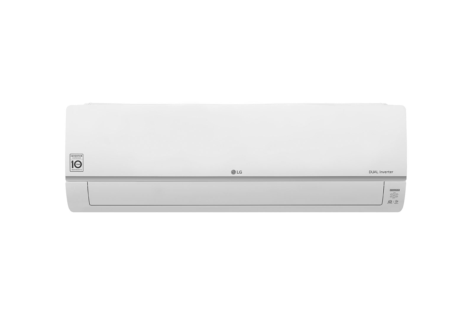 Front view of LG AC Inverter S-Plus 1.5 HP Cooling/Heating S4-W12JA2MA