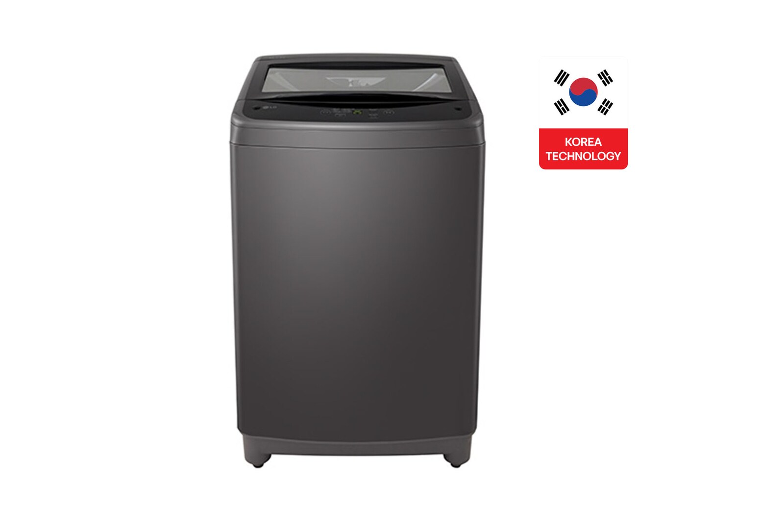 Front view of New Top Load Washing Machine-10kg Middle Black T10V1TEHG2