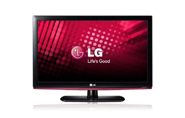 Front view of 22&#34; LG HD LCD TV with 50,000:1 Dynamic Contrast Ratio 22LD330