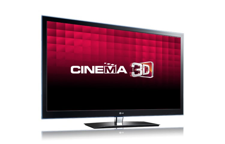 Front view of 42&#34; FHD Cinema 3D TV with Certified Flicker-Free 3D and Lightweight Glasses 42LW4500