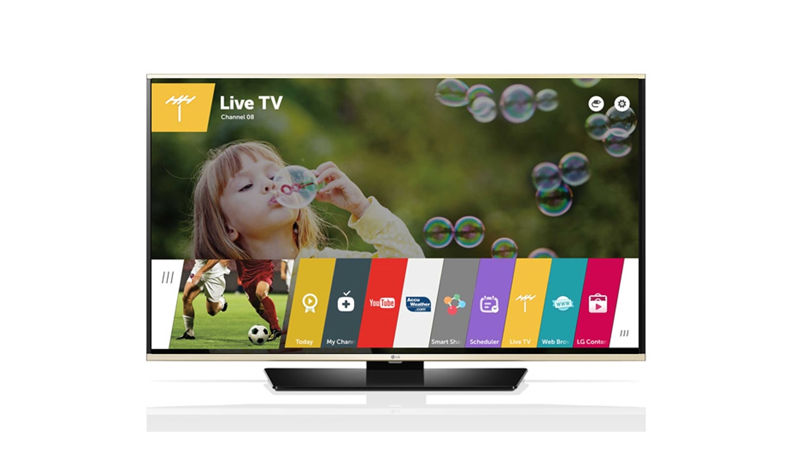 Front view of LG webOS TV 43LF631V