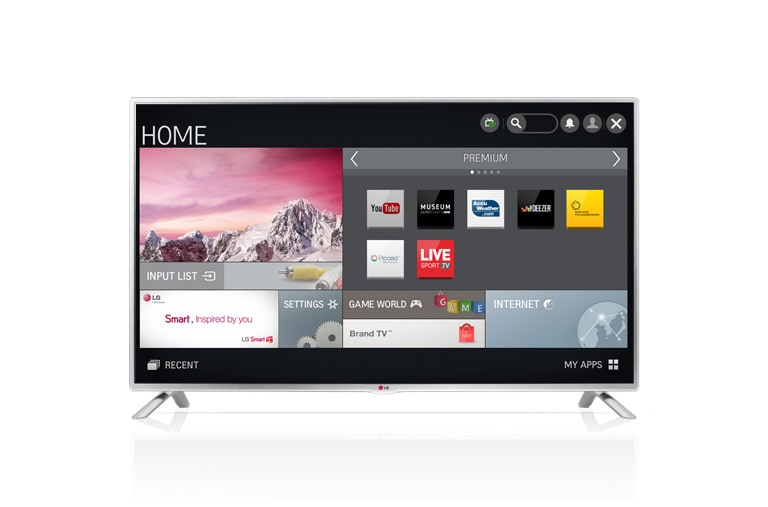Front view of LG Smart TV with IPS panel 47LB5820