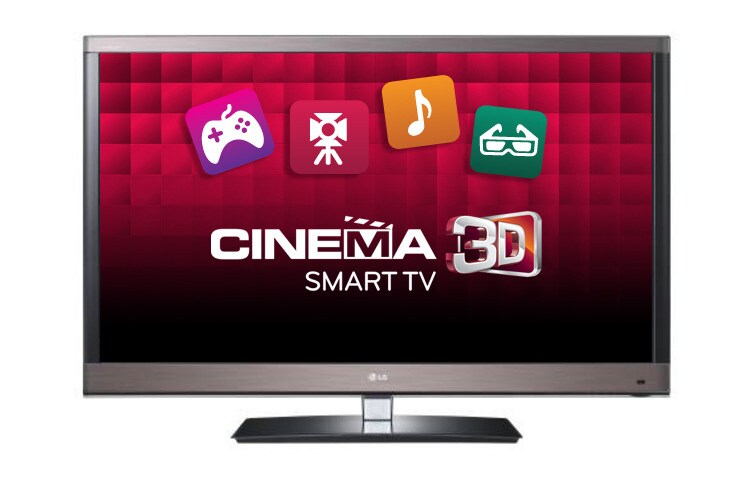 Front view of 47&#34; Full HD Cinema 3D and Smart TV with Magic Motion Remote Control 47LW5700