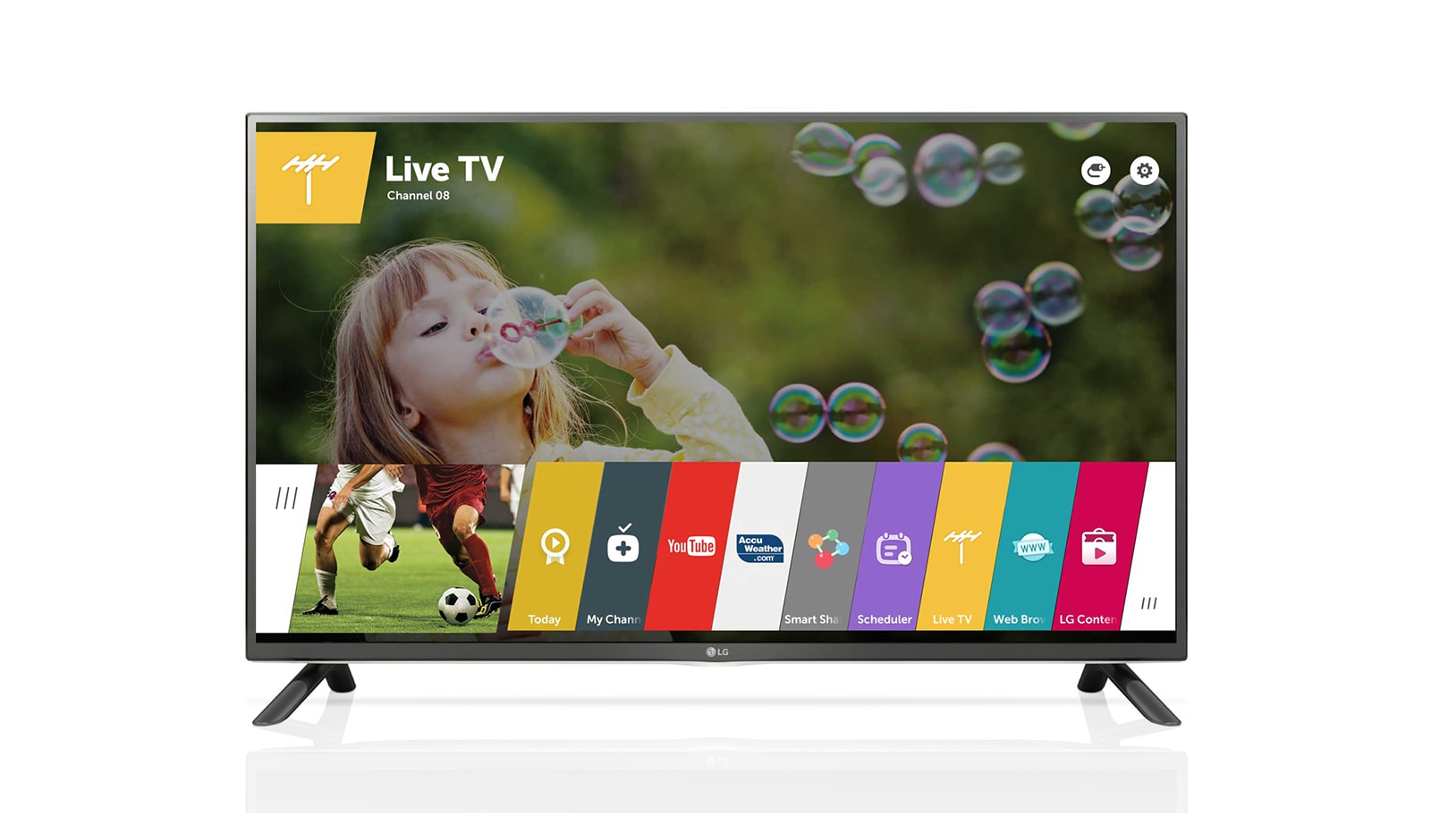 Front view of LG webOS TV 50LF6500
