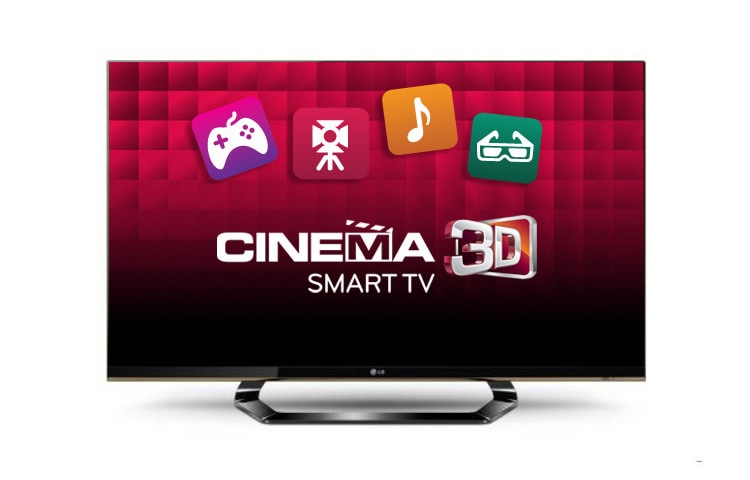 Front view of 55&#34; Cinema 3D Smart TV 55LM6610