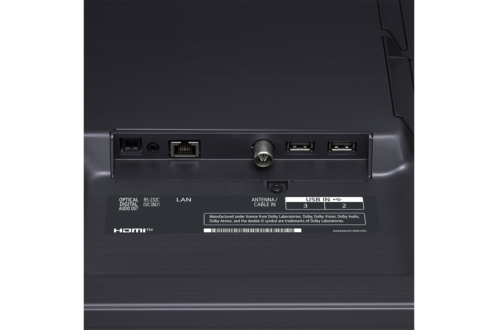 Close up view of ports
