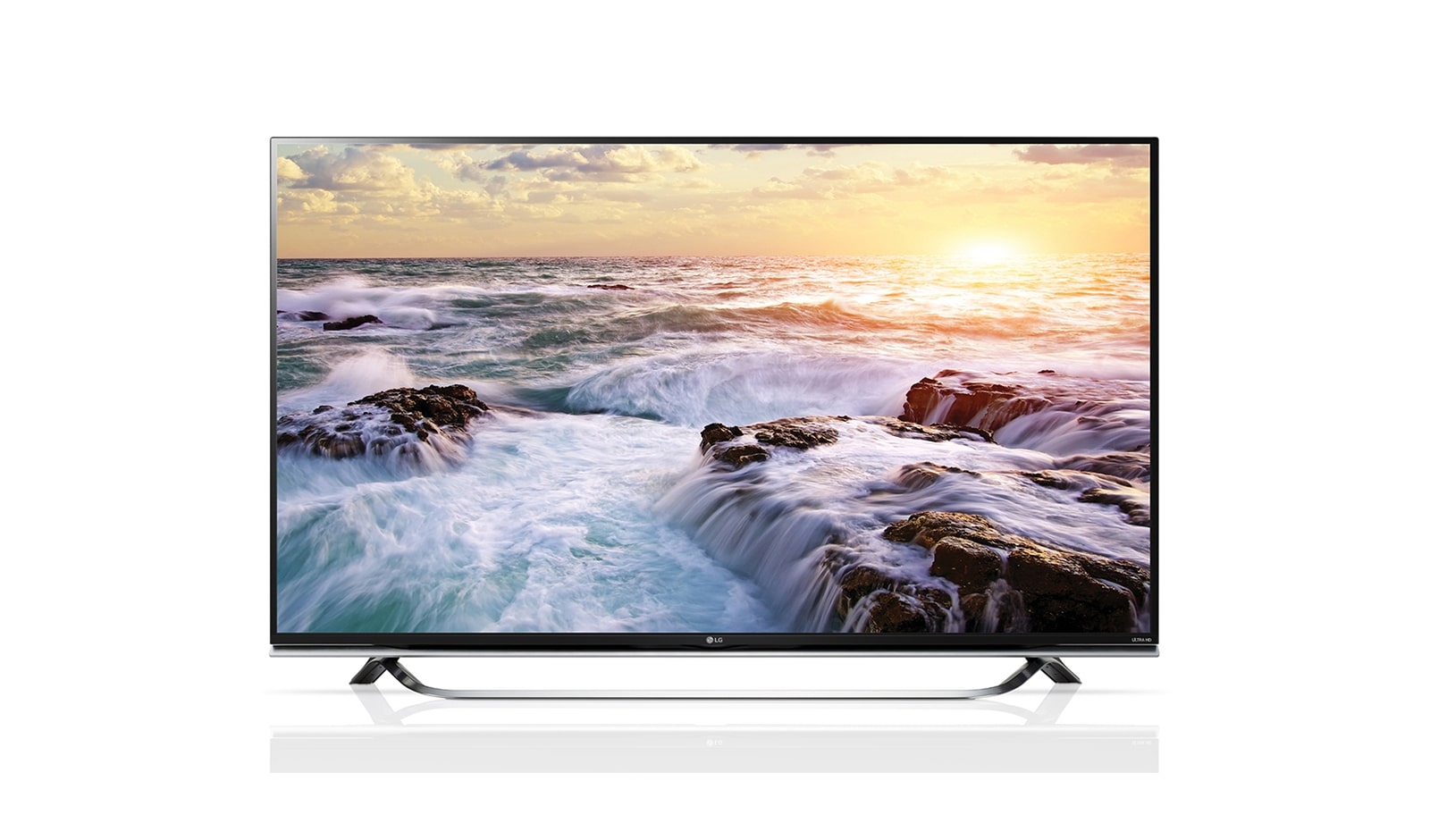 Front view of LG ULTRA HD TV 55UF850T