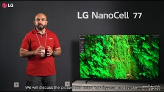 LG, Nanocell TV, 65 inch NANO77R series, WebOS Smart AI ThinQ, Magic Remote, 3 side cinema, HDR10, HLG, AI Sound Pro (5.1.2ch), 2 Pole stand, 2023 New, 65NANO776RA