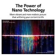 LG NanoCell TV 65 Inch NANO80 Series, Cinema Screen Design 4K Active HDR WebOS Smart AI ThinQ Local Dimming , 65NANO80VPA