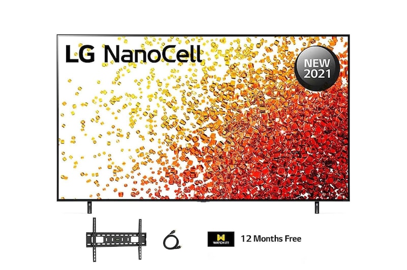LG NanoCell TV 75 Inch NANO90 Series, Cinema Screen Design 4K Cinema HDR WebOS Smart AI ThinQ Full Array Dimming, 75NANO90VPA