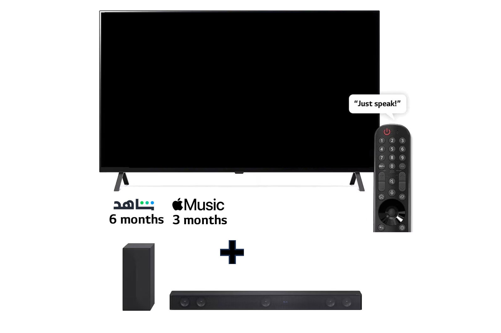 LG, OLED TV, 55 inch A3 series, WebOS Smart AI ThinQ, Magic Remote, 4 side Cinema, Dolby Vision HDR10, HLG, AI Picture Pro, AI Sound Pro (5.1.2ch), Dolby Atmos, 2 Pole stand, 2023 New + LG Soundbar SH7Q, O55A3.SH7Q