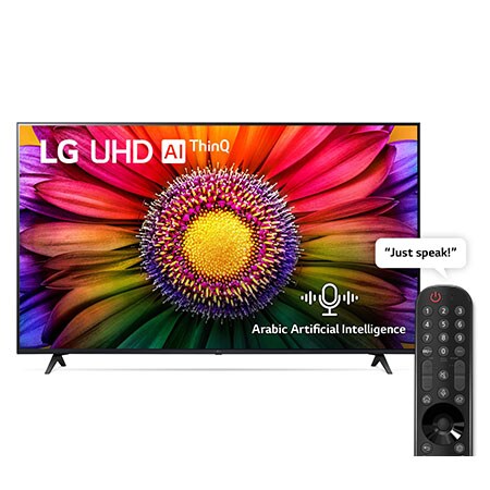 LG, UHD 4K TV, 65 inch UR80 series, WebOS Smart AI ThinQ, Magic 