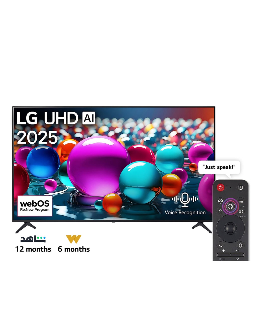 50 Inch LG UHD AI UA85 4K Smart TV - 50UA85006LA.AFU | LG EG_EN