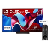 77 Inch LG OLED evo AI C4 4K Smart TV AI Magic remote Dolby Vision webOS24 (2024)