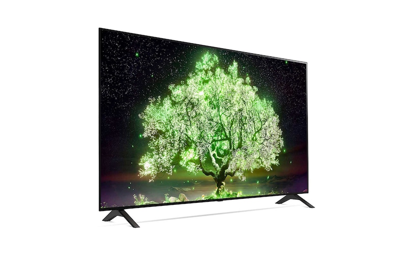 LG OLED TV 55 Inch A1 Series, Cinema Screen Design 4K Cinema HDR WebOS Smart AI ThinQ Pixel Dimming, OLED55A1PVA