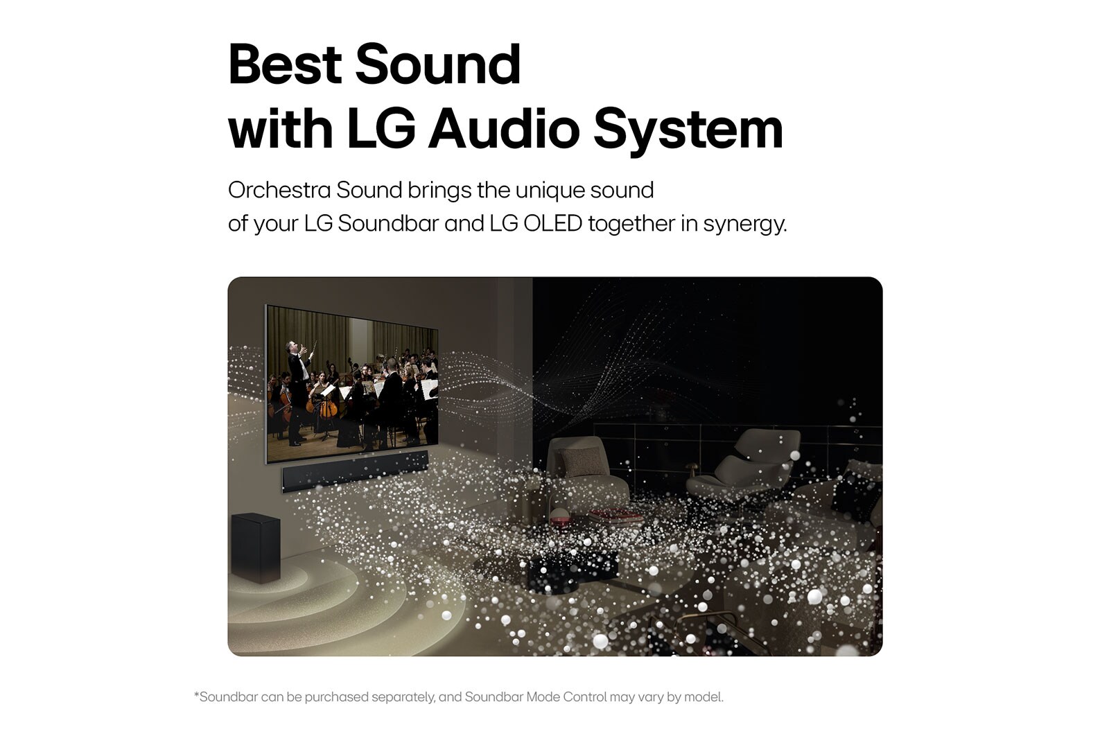 Best sound with LG audio system