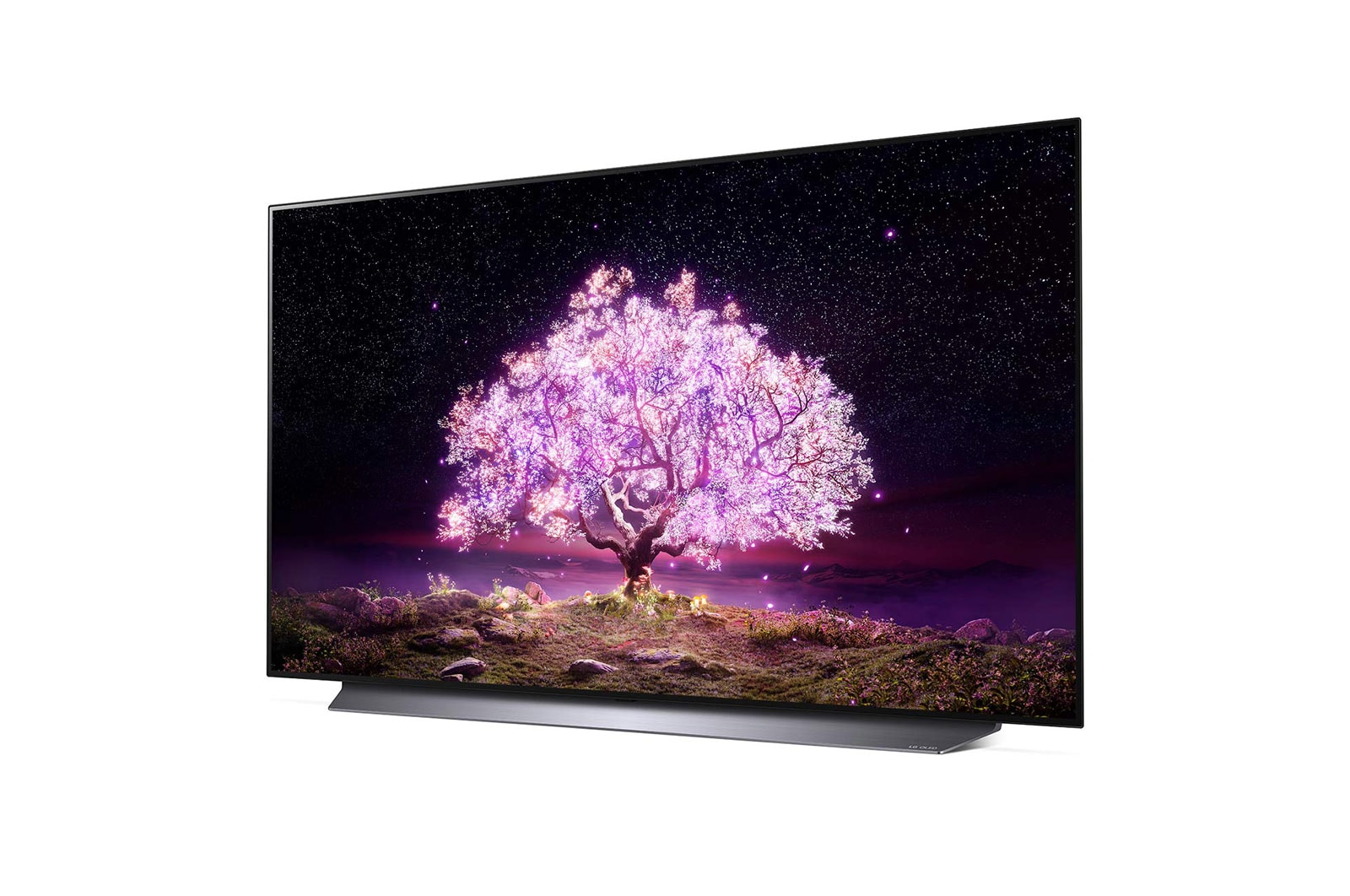 LG OLED TV 55 Inch C1 Series, Cinema Screen Design 4K Cinema HDR WebOS Smart AI ThinQ Pixel Dimming, OLED55C1PVB