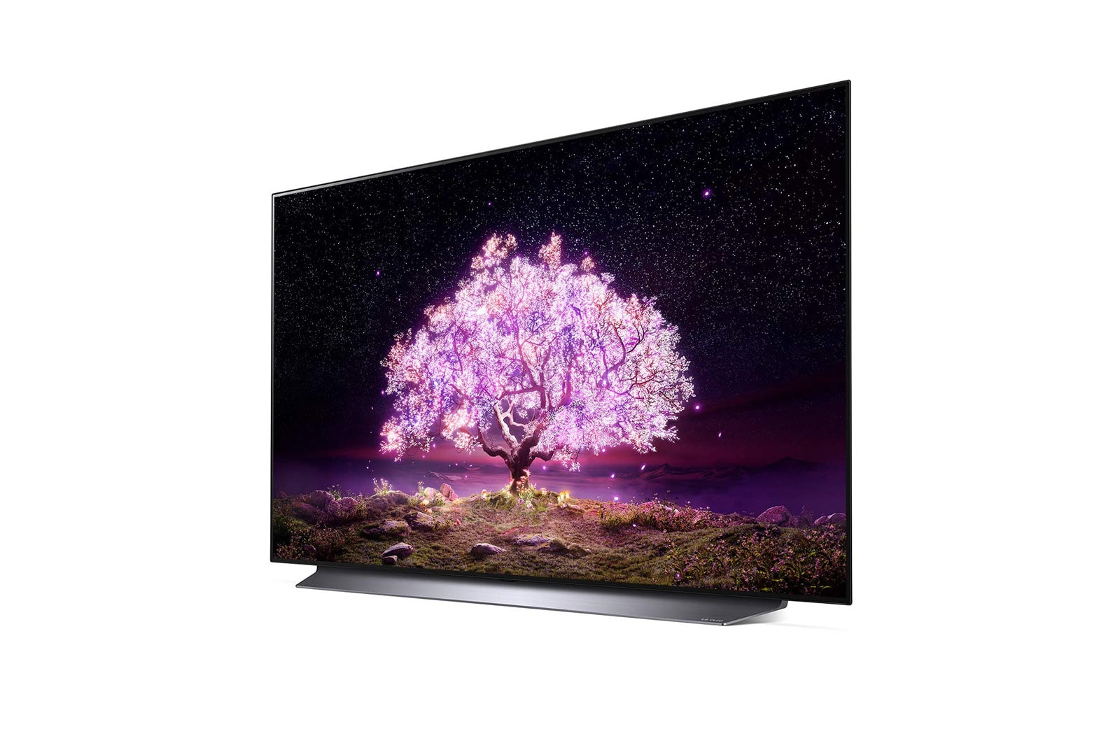LG OLED TV 55 Inch C1 Series, Cinema Screen Design 4K Cinema HDR WebOS Smart AI ThinQ Pixel Dimming, OLED55C1PVB