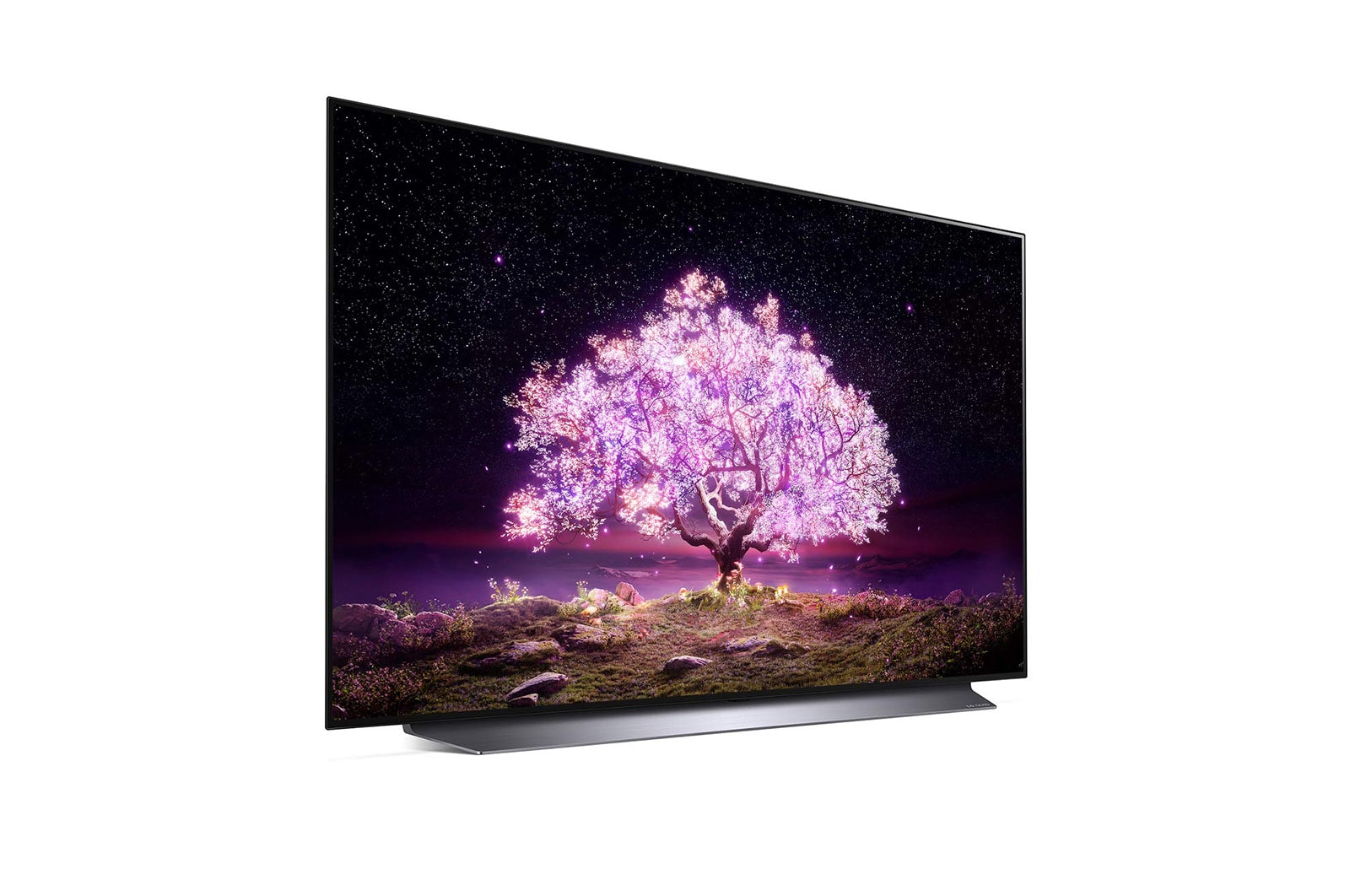 LG OLED TV 55 Inch C1 Series, Cinema Screen Design 4K Cinema HDR WebOS Smart AI ThinQ Pixel Dimming, OLED55C1PVB