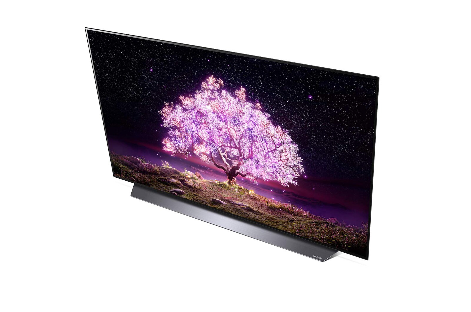 LG OLED TV 55 Inch C1 Series, Cinema Screen Design 4K Cinema HDR WebOS Smart AI ThinQ Pixel Dimming, OLED55C1PVB