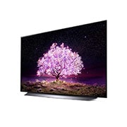 LG OLED TV 55 Inch C1 Series, Cinema Screen Design 4K Cinema HDR WebOS Smart AI ThinQ Pixel Dimming, OLED55C1PVB