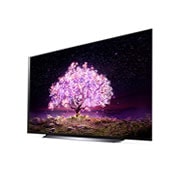 LG OLED TV 77 Inch C1 Series Cinema Screen Design 4K Cinema HDR webOS Smart with ThinQ AI Pixel Dimming, OLED77C1PVA