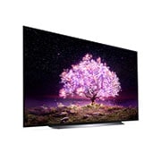 LG OLED TV 77 Inch C1 Series Cinema Screen Design 4K Cinema HDR webOS Smart with ThinQ AI Pixel Dimming, OLED77C1PVA