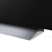 Close up view of stand