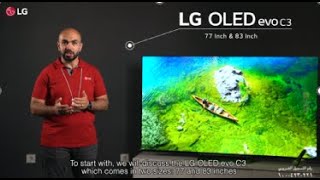 LG OLED evo TV 77 inch C3 series | WebOS | AI | ThinQ, OLED77C36LA