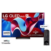 77 Inch LG OLED evo AI C4 4K Smart TV AI Magic remote Dolby Vision webOS24 (2024)