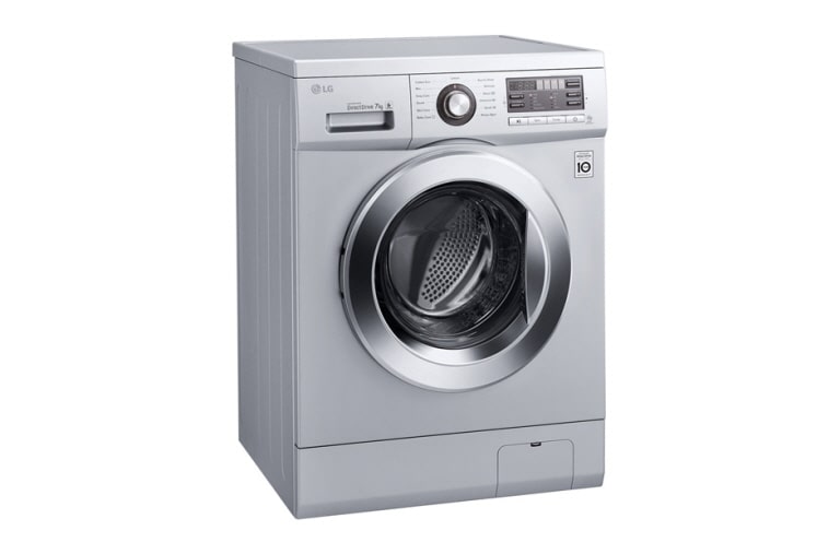 LG 7KG Front Loading Silver Washing Machine, F1296QD23