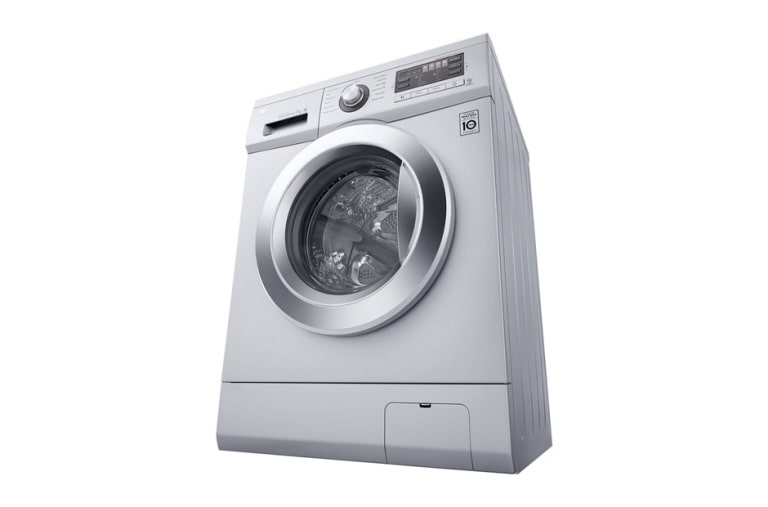 LG 7KG Front Loading Silver Washing Machine, F1296QD23