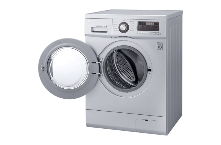 LG 7KG Front Loading Silver Washing Machine, F1296QD23