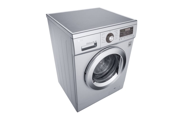 LG 7KG Front Loading Silver Washing Machine, F1296QD23